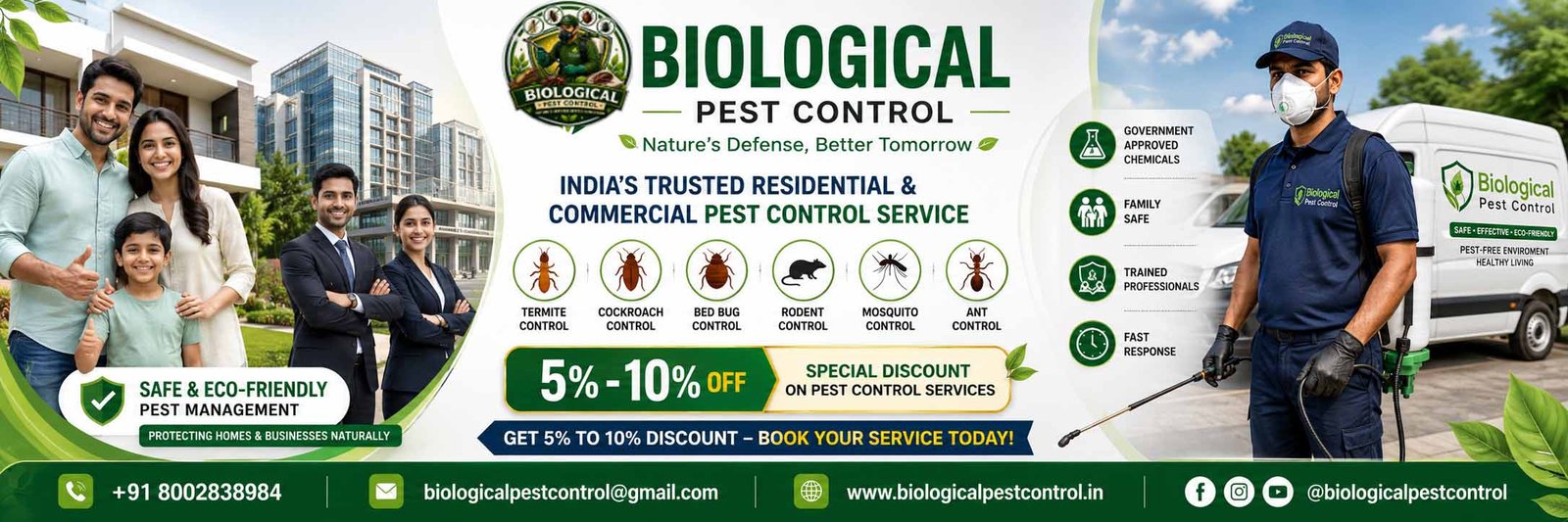 Biological Pest Control Delhi, Biological Pest Control Patna, Biological Pest Control Gaya