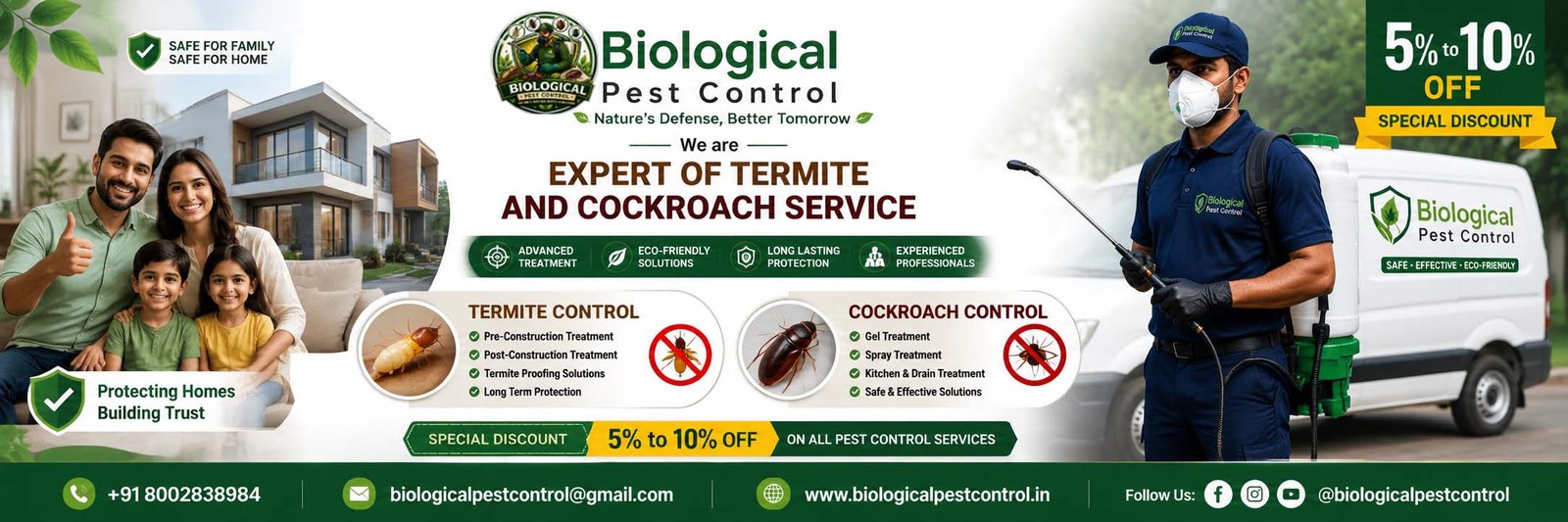 Biological Pest Control Delhi, Biological Pest Control Patna, Biological Pest Control Gaya